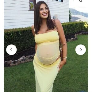 Mommy knows yellow maternity dress